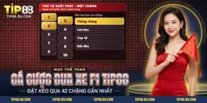 Cá cược đua xe F1 TIP88 với thứ tự xuất phát và các dòng kèo của một chặng