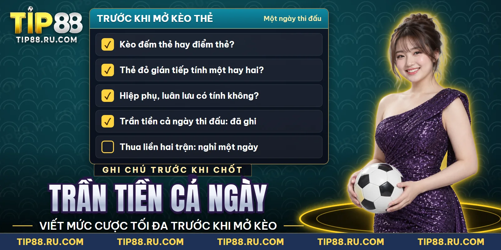 Ghi chú mức cược tối đa trong ngày bên cạnh màn hình kèo